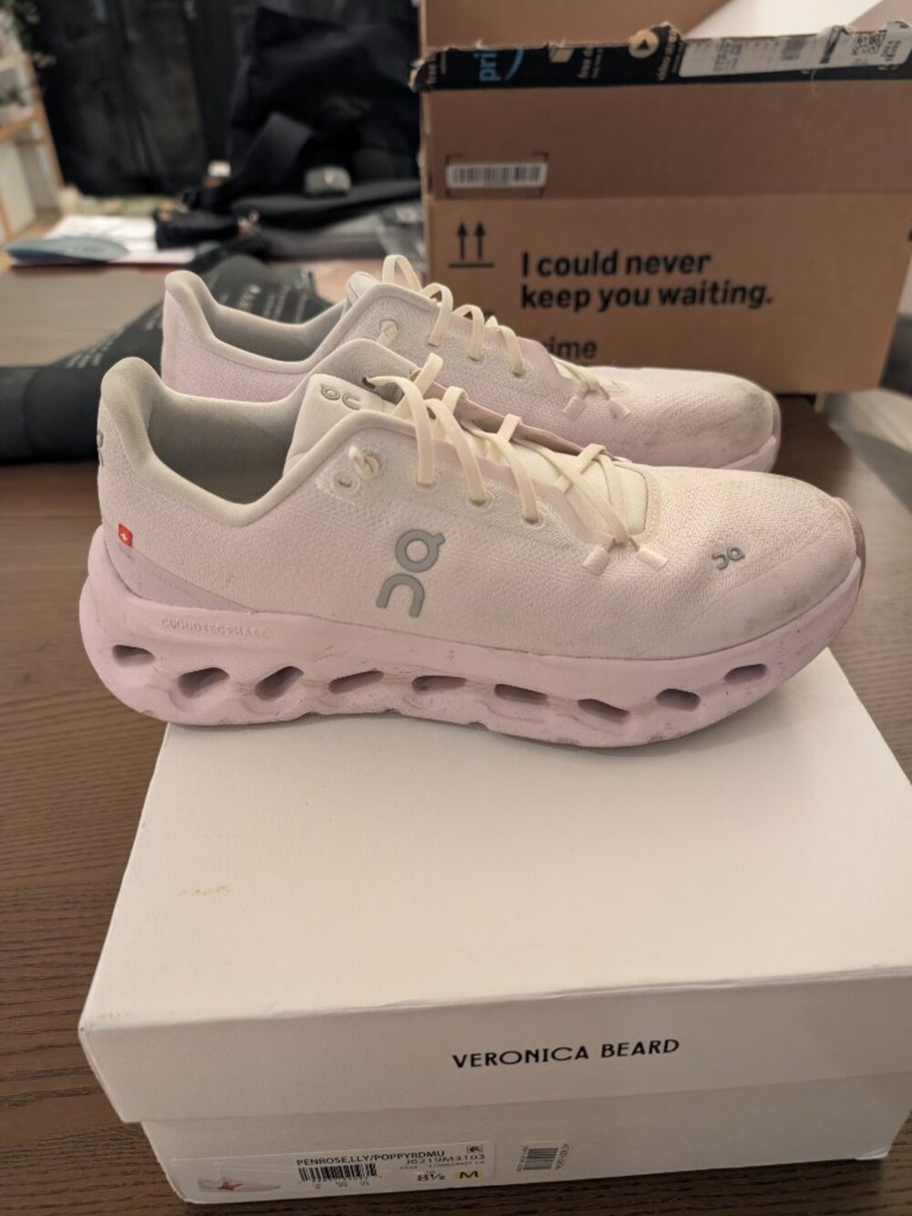 On Cloudtilt Ivory/Orchid Sz 8.5 - Picture 4 of 10
